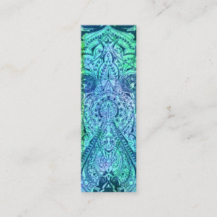 VictorianArabesque, KASBAH - kricka & Aqua Mini Visitkort