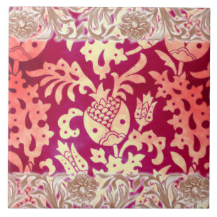 VictorianArabesque, POMEGRANATE NOUVEAU Kakelplatta