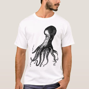 Victorianbläckfisk Kraken för Steampunk pirater T Shirt