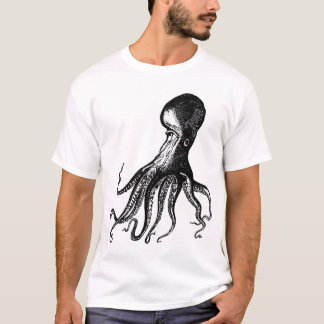 Victorianbläckfisk Kraken för Steampunk pirater T Shirt