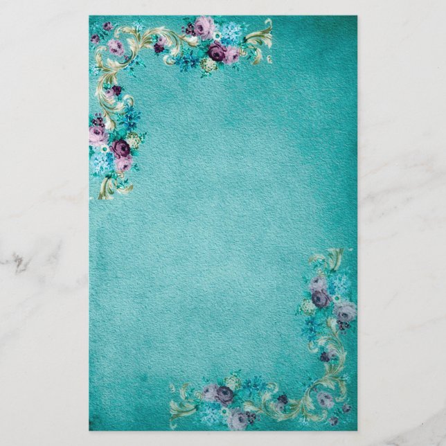 Victorianblommigtbrevpapper Brevpapper (Framsida)