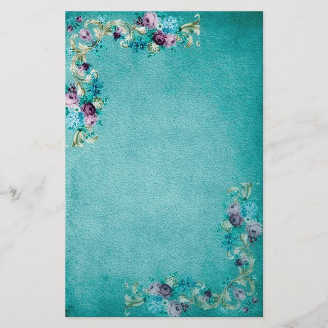 Victorianblommigtbrevpapper Brevpapper (Framsida)