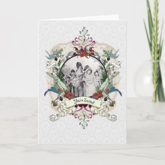 Victorianbröllopinbjudan Inbjudan