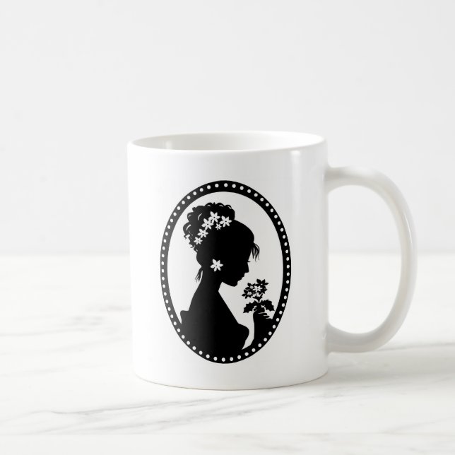 VictorianCameoSilhouette Kaffemugg (Höger)