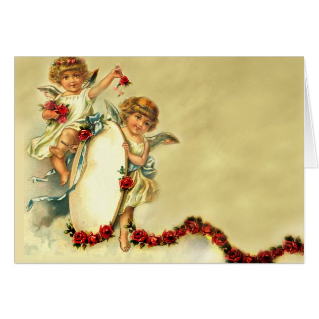 VictorianCherubs Hälsningskort (Framsidan Horizontal)