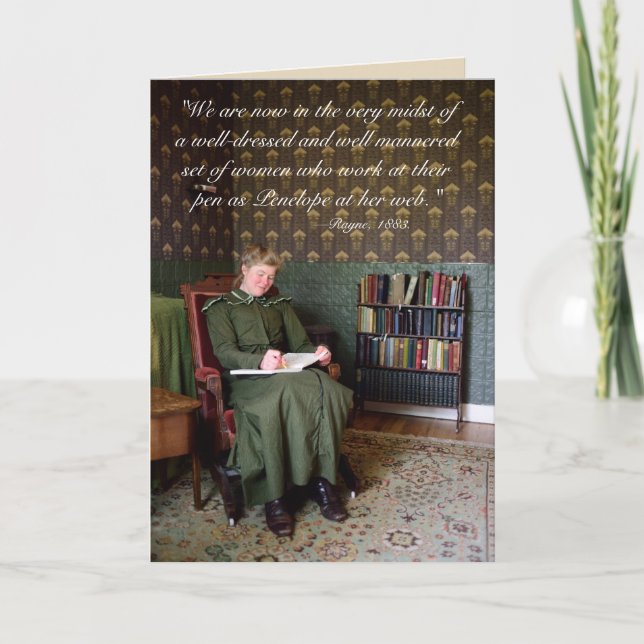 Victoriancitat - dam-författare kort (Framsida)