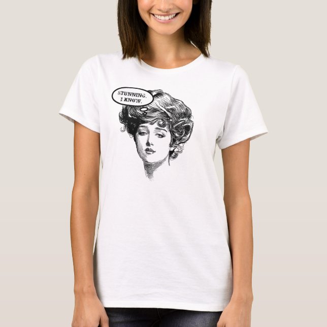 VictorianDivahumor T Shirt (Framsida)