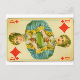 Victoriandrottning av diamanter vykort