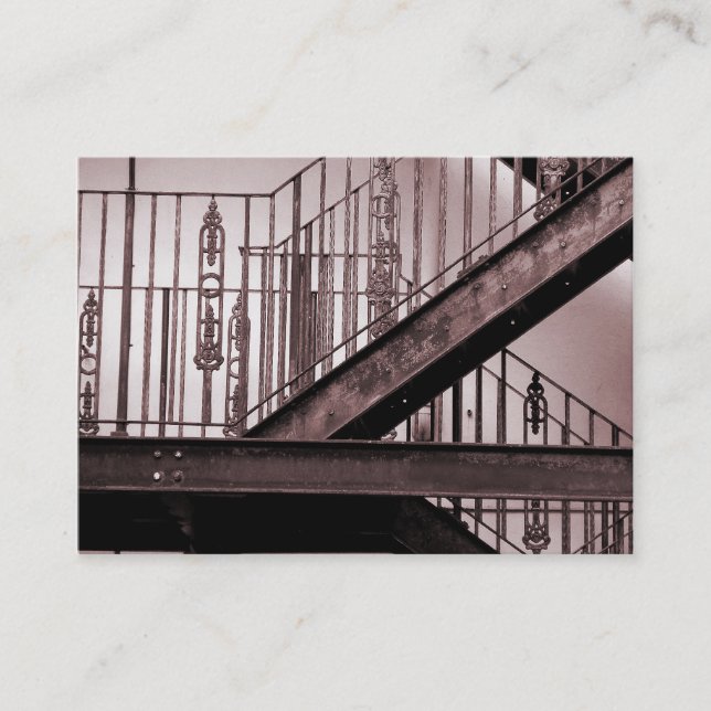 Victorianen avfyrar flykten visitkort (Framsida)