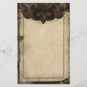 Victorianen Steampunk och utrustar stationärt Brevpapper