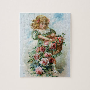 Victorianflicka med ropussel pussel