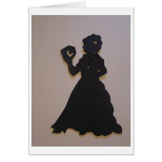 Victorianflickaläsning en bok hälsningskort