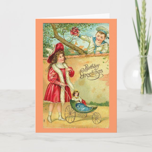 Victorianfödelsedagkort Kort (Framsida)