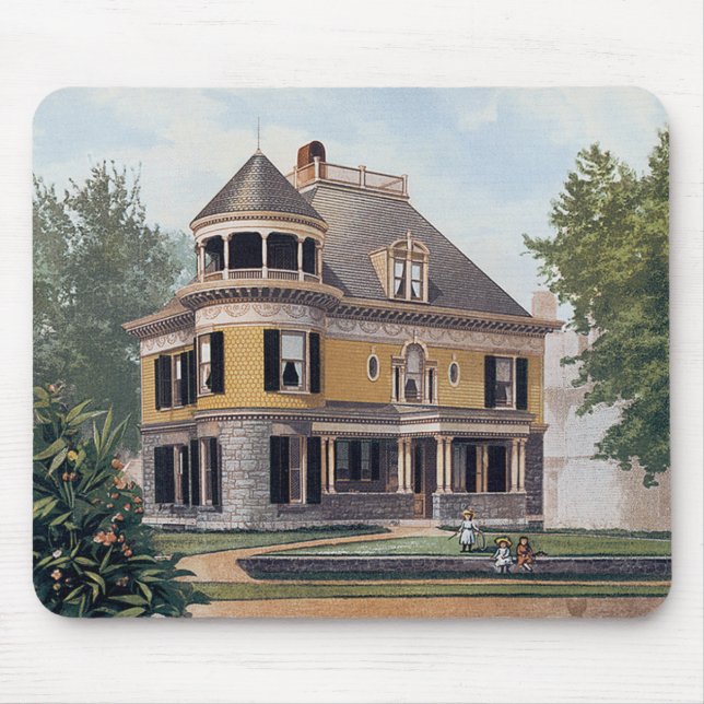 Victorianhus Mousepad #4 Musmatta (Framsidan)