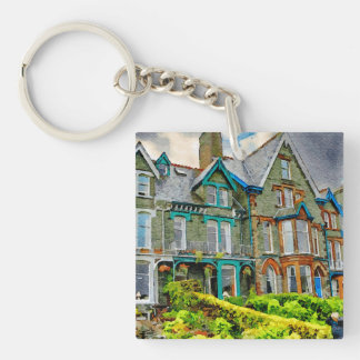 Victorianhuset i Keswick, färgat i vattenfärg