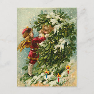 Victorianjulälva och Santa Helg Vykort