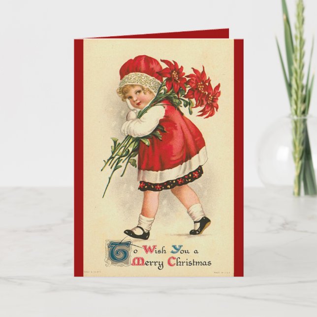 Victorianjulkort Helgkort (Framsida)