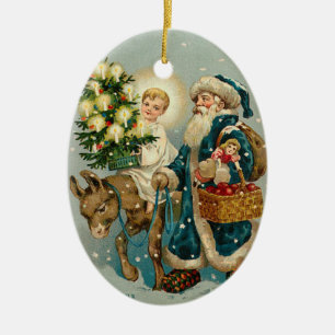 Victorianjulprydnad Julgransprydnad Keramik
