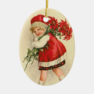 Victorianjulprydnad Julgransprydnad Keramik