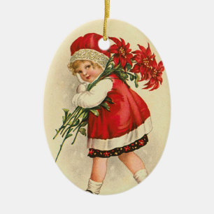 Victorianjulprydnad Julgransprydnad Keramik
