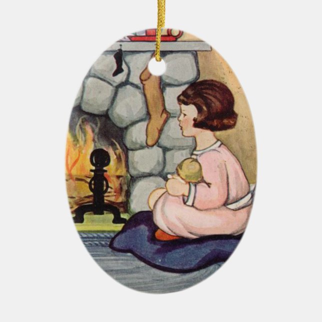 Victorianjulprydnadar Julgransprydnad Keramik (Framsidan)