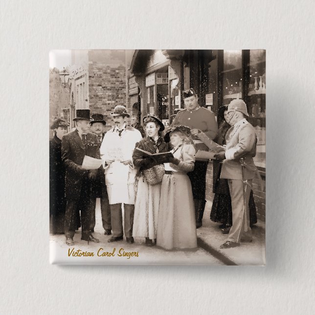 VICTORIANJULSÅNGSÅNGARE KNAPP (Framsida)