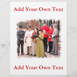 VICTORIANJULSÅNGSÅNGARE REKLAMBLAD