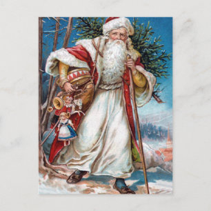 Victorianjultomten Helg Vykort