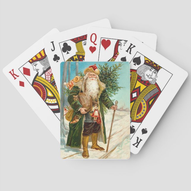 Victorianjultomten Kortlek (Baksidan)