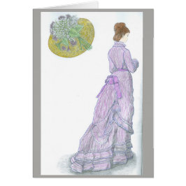 Victoriankort - kärlek, dikt hälsningskort