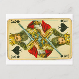 Victoriankung av spadar vykort