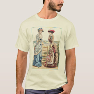 Victoriankvinnor på stranden - T-tröja T-shirt