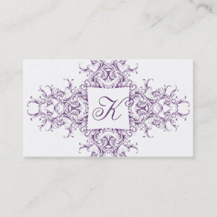 VictorianMonogramvisitkort Visitkort