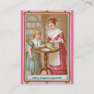 Victorianmor- & dotterbakning visitkort