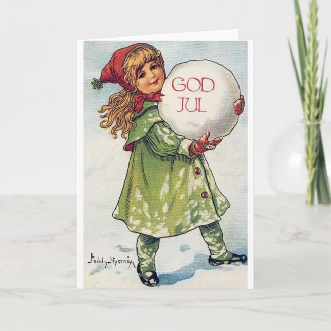 Victoriannorrman/danskajulkort Helgkort (Framsida)