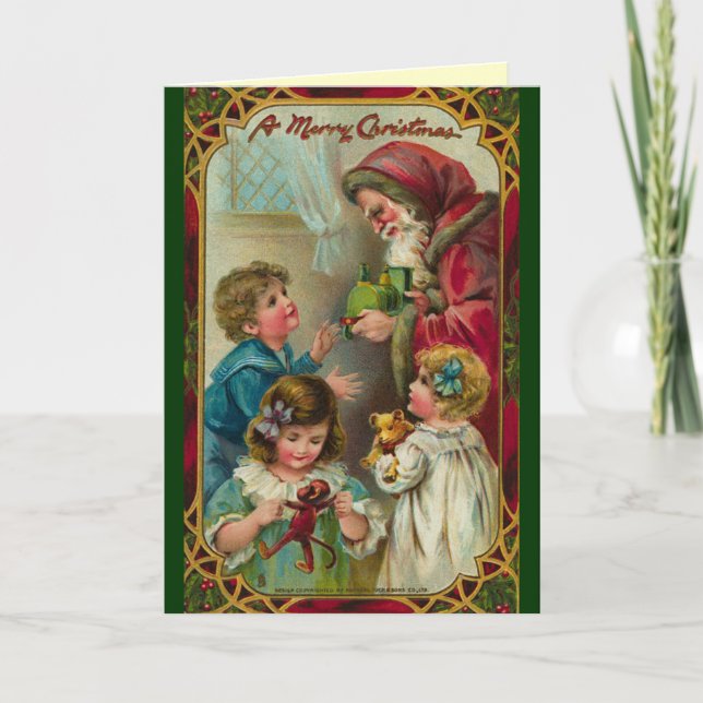 VictorianSanta julkort Helgkort (Framsida)