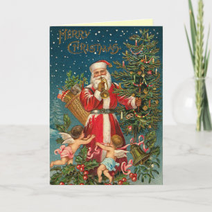 VictorianSanta julkort Helgkort
