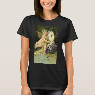 Victoriansk Alla hjärtans dag, Vintage ängel Kärle T-shirt
