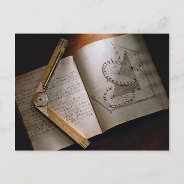 Victoriansk arkitekturbok och regissör vykort (Framsida)