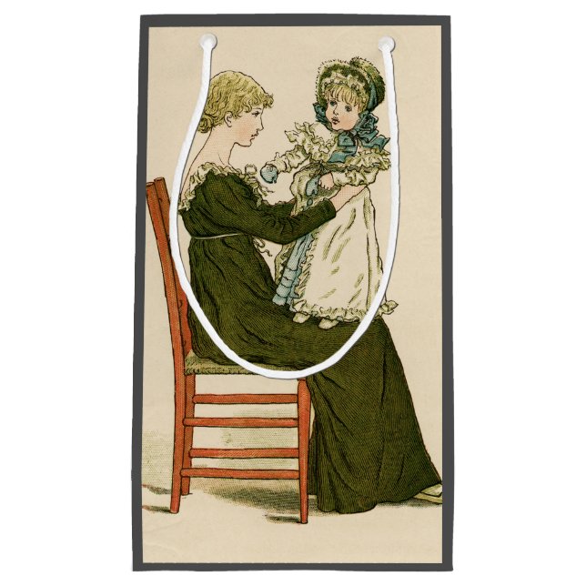 Victoriansk baby Greenaway mamma (Framsidan)
