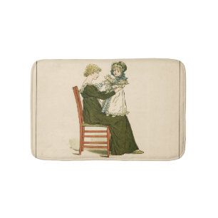 Victoriansk baby Greenaway mamma Badrumsmatta