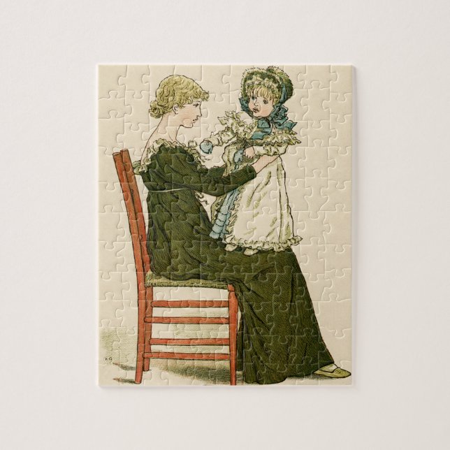 Victoriansk baby Greenaway mamma Pussel (Vertikal)