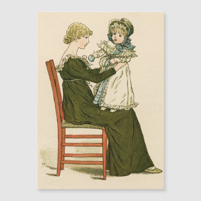 Victoriansk Baby Greenaway Mor (Framsida)