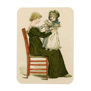 Victoriansk Baby Greenaway Mor Magnet