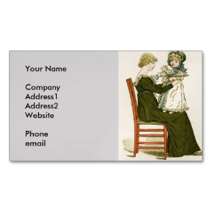 Victoriansk Baby Greenaway Mor Visitkortmagnet