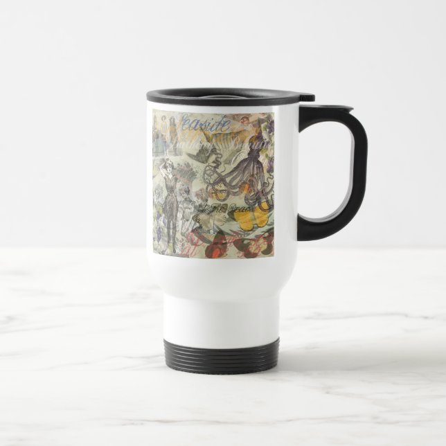 Victoriansk badskönhet Kraken Vintage Surrealism Resemugg (Höger)