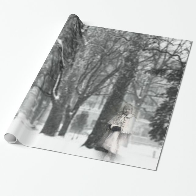 Victoriansk barninpackningspapper presentpapper (Utrullad)
