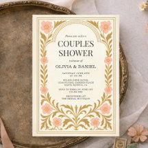 Victoriansk blomkonst Nouveau-par Shower