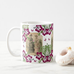 Victoriansk blomkruka kaffemugg