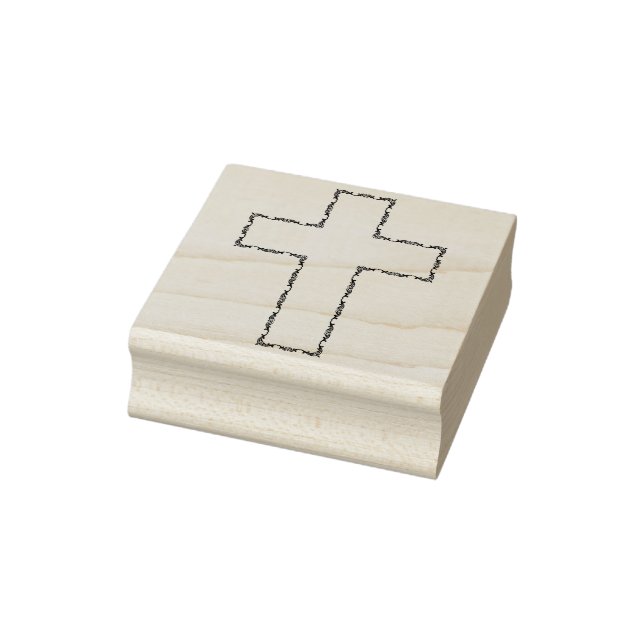 Victoriansk blommigt kor art frimärke stämpel (Stämpel)